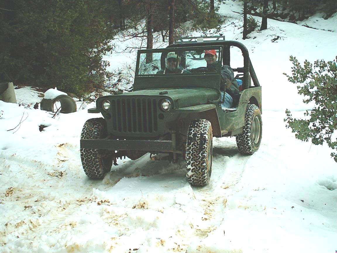 Daryl and Dad jeep trip in snow