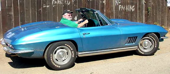 1965 Corvette right side view with Jim