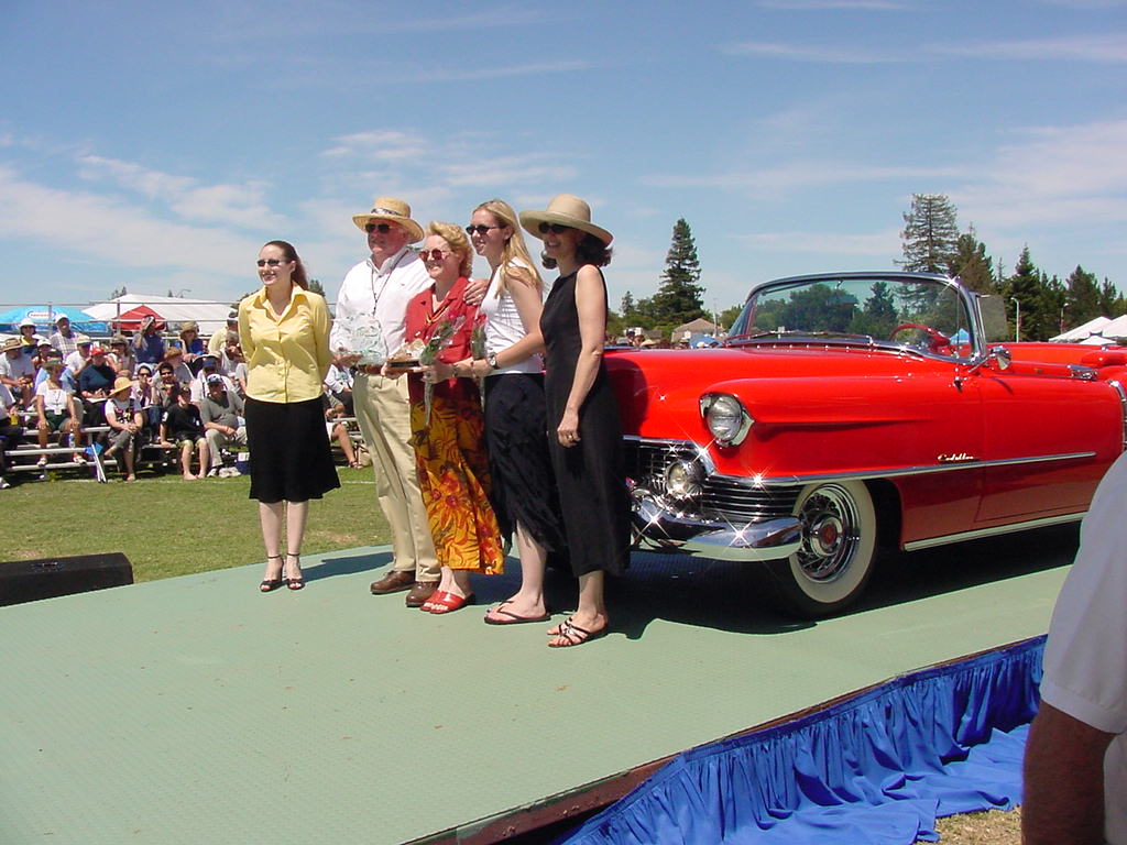 Tom and family with award Palo Alto concorse