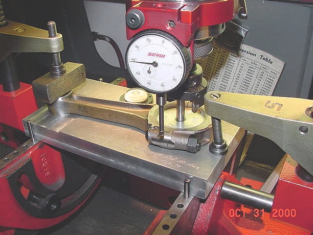 bearing chamfer plate set up with cutter